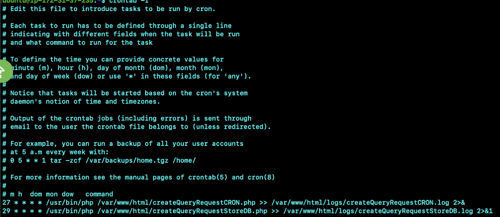 Cron Job Automation Screenshot