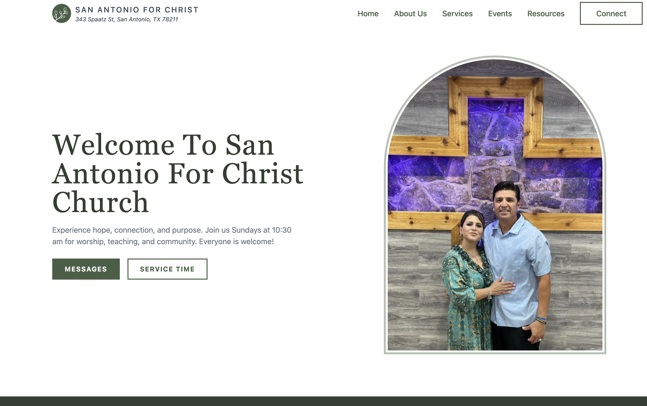 San Antonio For Christ Church Website