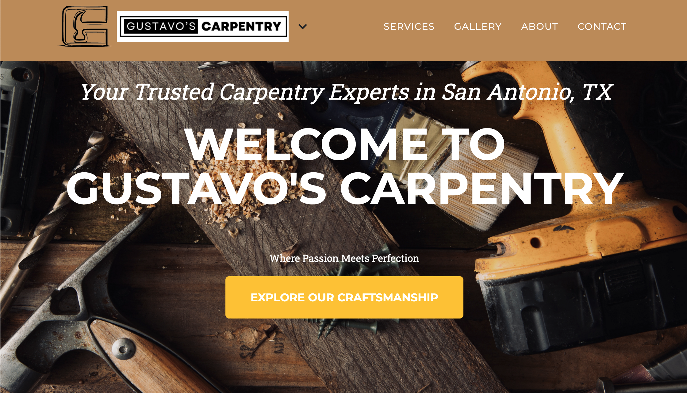 Gustavo's Carpentry Website